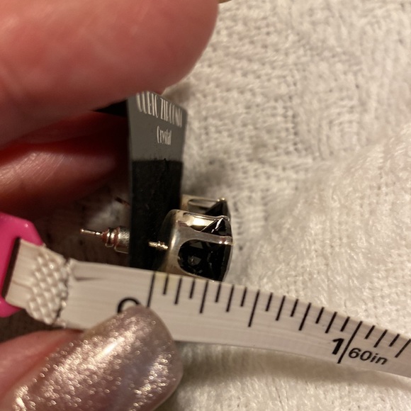 Black Cubic Zirconia Gum Drop incased in silver.  NWT! Absolutely gorgeous! - Picture 6 of 6